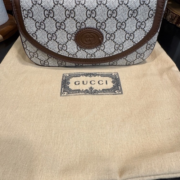 Brown and Cream crossbody Bag - Picture 1 of 4